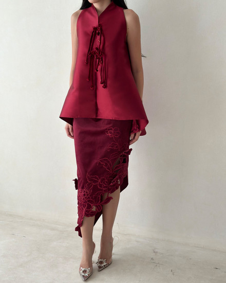 Mika Cheongsam Top With Ashley Skirt